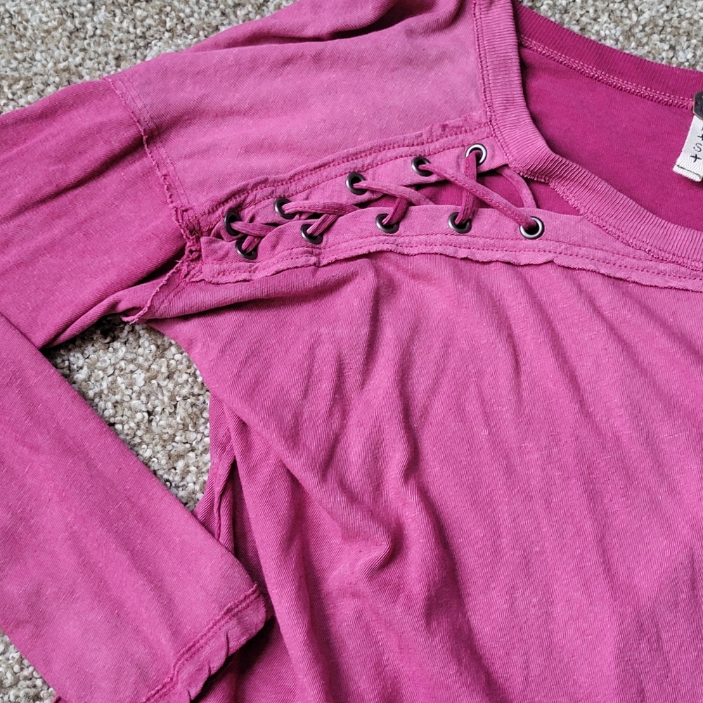 We The Free Pink Ruffled Blouse - Picture 6 of 11